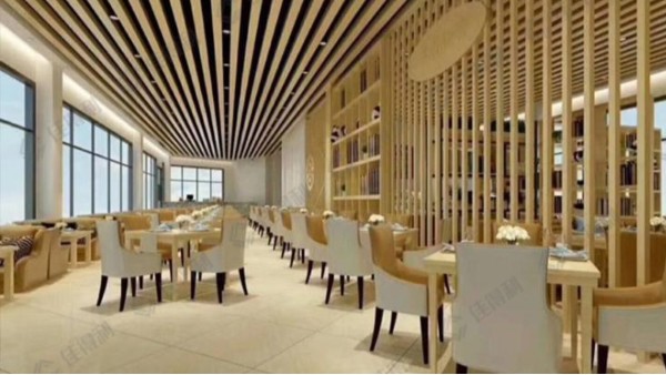 超市天花使用鋁方通吊頂施工安裝工期縮短10%時間的方法